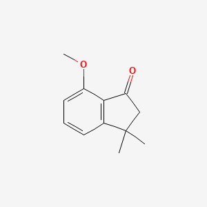 molecular formula C12H14O2 B3011776 7-Methoxy-3,3-dimethyl-2,3-dihydro-1H-inden-1-one CAS No. 140869-27-8