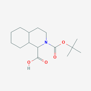 2-[(2-Methylpropan-2-yl)oxycarbonyl]-3,4,4a,5,6,7,8,8a-octahydro-1H-isoquinoline-1-carboxylic acid