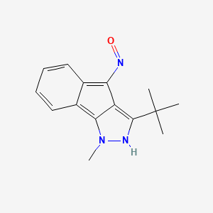 3-(Tert-butyl)-4-(hydroxyimino)-1-methylindeno[2,3-D]pyrazole