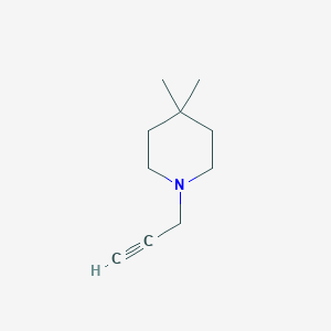 molecular formula C10H17N B3011827 4,4-二甲基-1-(丙-2-炔-1-基)哌啶 CAS No. 1340168-07-1