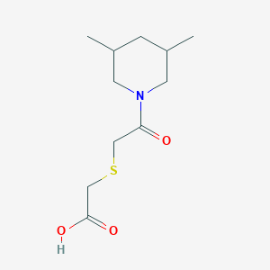 molecular formula C11H19NO3S B3011829 2-((2-(3,5-Dimethylpiperidin-1-yl)-2-oxoethyl)thio)acetic acid CAS No. 610758-87-7