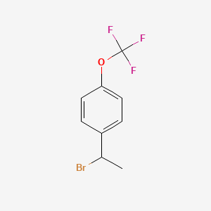molecular formula C9H8BrF3O B3011833 1-(1-溴乙基)-4-(三氟甲氧基)苯 CAS No. 68120-57-0