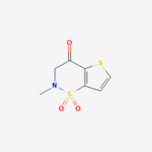 molecular formula C7H7NO3S2 B3011836 2-methyl-2,3-dihydro-4H-thieno[2,3-e][1,2]thiazin-4-one 1,1-dioxide CAS No. 72975-44-1