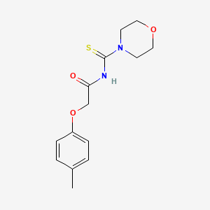 molecular formula C14H18N2O3S B3011837 2-(4-methylphenoxy)-N-(morpholine-4-carbothioyl)acetamide CAS No. 642963-02-8