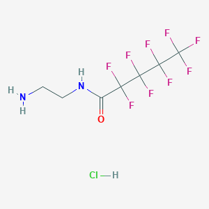 molecular formula C7H8ClF9N2O B3011845 N-(2-氨基乙基)-2,2,3,3,4,4,5,5,5-壬氟戊酰胺盐酸盐 CAS No. 2247849-92-7