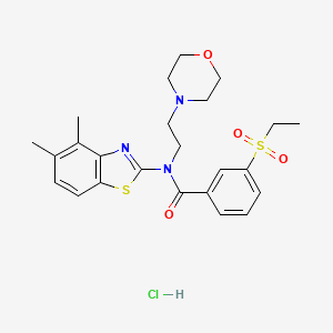 N-(4,5-dimethylbenzo[d]thiazol-2-yl)-3-(ethylsulfonyl)-N-(2-morpholinoethyl)benzamide hydrochloride