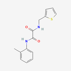 molecular formula C14H14N2O2S B3011848 N1-(thiophen-2-ylmethyl)-N2-(o-tolyl)oxalamide CAS No. 898375-73-0