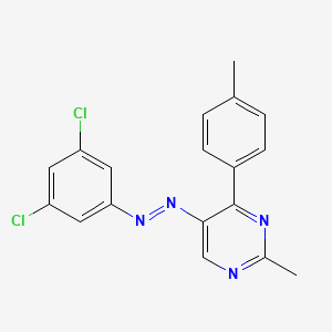 5-[2-(3,5-Dichlorophenyl)diazenyl]-2-methyl-4-(4-methylphenyl)pyrimidine