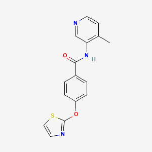 N-(4-methylpyridin-3-yl)-4-(thiazol-2-yloxy)benzamide