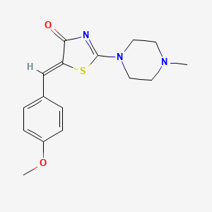 (Z)-5-(4-methoxybenzylidene)-2-(4-methylpiperazin-1-yl)thiazol-4(5H)-one