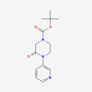 molecular formula C14H19N3O3 B3011879 叔丁基-3-氧代-4-(吡啶-3-基)哌嗪-1-羧酸酯 CAS No. 1284243-57-7