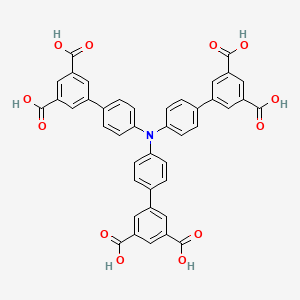 molecular formula C42H27NO12 B3011887 三(3',5'-二羧基-4-联苯基)胺 CAS No. 1347748-59-7
