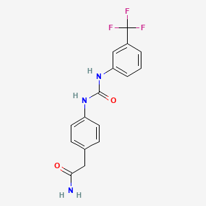 2-(4-(3-(3-(Trifluoromethyl)phenyl)ureido)phenyl)acetamide