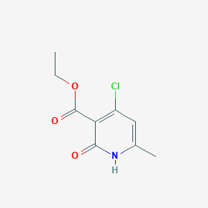 molecular formula C9H10ClNO3 B3011901 4-氯-6-甲基-2-氧代-1,2-二氢吡啶-3-羧酸乙酯 CAS No. 86129-62-6