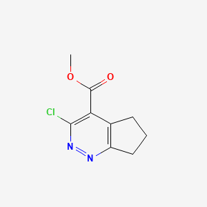 molecular formula C9H9ClN2O2 B3011907 methyl 3-chloro-5H,6H,7H-cyclopenta[c]pyridazine-4-carboxylate CAS No. 2091710-34-6