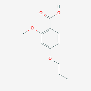 molecular formula C11H14O4 B3011913 2-Methoxy-4-propoxybenzoic acid CAS No. 104217-01-8