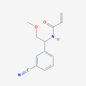 N-[1-(3-Cyanophenyl)-2-methoxyethyl]prop-2-enamide
