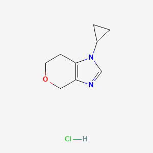 1-Cyclopropyl-1,4,6,7-tetrahydropyrano[3,4-d]imidazole hydrochloride
