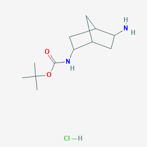 Tert-butyl N-(5-amino-2-bicyclo[2.2.1]heptanyl)carbamate;hydrochloride
