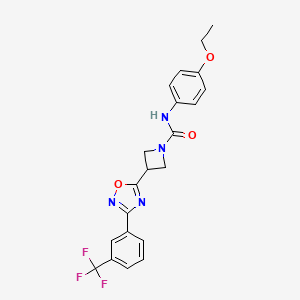 N-(4-ethoxyphenyl)-3-(3-(3-(trifluoromethyl)phenyl)-1,2,4-oxadiazol-5-yl)azetidine-1-carboxamide