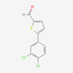 molecular formula C11H6Cl2OS B3011929 5-(3,4-Dichlorophenyl)thiophene-2-carbaldehyde CAS No. 926204-64-0