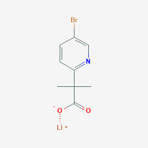 molecular formula C9H9BrLiNO2 B3011933 Lithium;2-(5-bromopyridin-2-yl)-2-methylpropanoate CAS No. 2413886-66-3