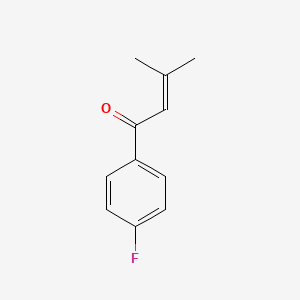 molecular formula C11H11FO B3011938 1-(4-Fluorophenyl)-3-methylbut-2-en-1-one CAS No. 92236-75-4