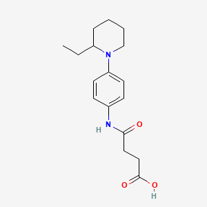 molecular formula C17H24N2O3 B3011940 N-[4-(2-Ethyl-piperidin-1-yl)-phenyl]-succinamic acid CAS No. 842970-12-1