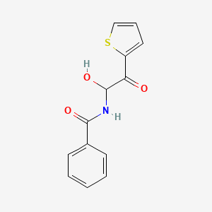 N-[1-hydroxy-2-oxo-2-(thiophen-2-yl)ethyl]benzamide