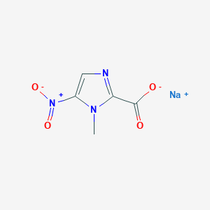 molecular formula C5H4N3NaO4 B3011948 Dimetridazole-carboxylic acid sodium CAS No. 1563-97-9