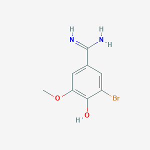 3-Bromo-4-hydroxy-5-methoxybenzenecarboximidamide