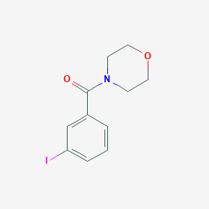 molecular formula C11H12INO2 B3011963 4-[(3-Iodophenyl)carbonyl]morpholine CAS No. 349118-63-4