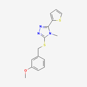 3-{[(3-methoxyphenyl)methyl]sulfanyl}-4-methyl-5-(thiophen-2-yl)-4H-1,2,4-triazole