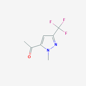 molecular formula C7H7F3N2O B3011966 1-[1-甲基-3-(三氟甲基)-1H-吡唑-5-基]乙酮 CAS No. 1006434-30-5
