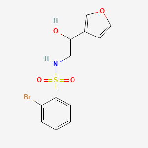 2-bromo-N-(2-(furan-3-yl)-2-hydroxyethyl)benzenesulfonamide