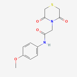 2-(3,5-dioxothiomorpholin-4-yl)-N-(4-methoxyphenyl)acetamide