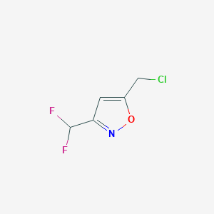 5-(Chloromethyl)-3-(difluoromethyl)-1,2-oxazole