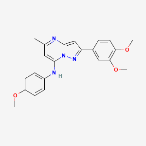 2-(3,4-dimethoxyphenyl)-N-(4-methoxyphenyl)-5-methylpyrazolo[1,5-a]pyrimidin-7-amine