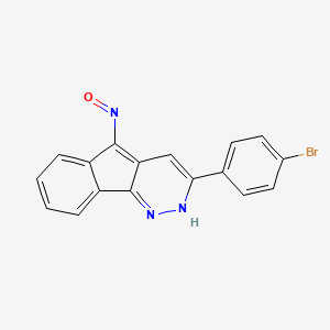 molecular formula C17H10BrN3O B3011998 3-(4-溴苯基)-5H-茚并[1,2-c]哒嗪-5-酮肟 CAS No. 860787-96-8