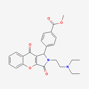 Methyl 4-(2-(2-(diethylamino)ethyl)-3,9-dioxo-1,2,3,9-tetrahydrochromeno[2,3-c]pyrrol-1-yl)benzoate