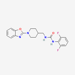 molecular formula C20H20F2N4O2 B3012013 1-((1-(苯并[d]恶唑-2-基)哌啶-4-基)甲基)-3-(2,6-二氟苯基)脲 CAS No. 1797575-31-5