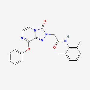 molecular formula C21H19N5O3 B3012015 N-(2,6-dimethylphenyl)-2-(3-oxo-8-phenoxy-[1,2,4]triazolo[4,3-a]pyrazin-2(3H)-yl)acetamide CAS No. 1251692-17-7