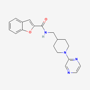 N-((1-(pyrazin-2-yl)piperidin-4-yl)methyl)benzofuran-2-carboxamide