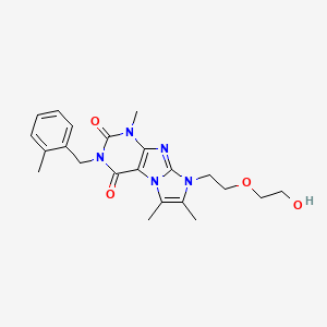 8-(2-(2-hydroxyethoxy)ethyl)-1,6,7-trimethyl-3-(2-methylbenzyl)-1H-imidazo[2,1-f]purine-2,4(3H,8H)-dione