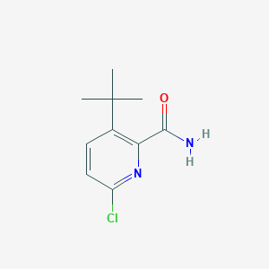 molecular formula C10H13ClN2O B3012041 3-叔丁基-6-氯吡啶-2-甲酰胺 CAS No. 2580180-93-2