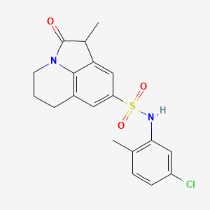 N-(5-chloro-2-methylphenyl)-1-methyl-2-oxo-2,4,5,6-tetrahydro-1H-pyrrolo[3,2,1-ij]quinoline-8-sulfonamide