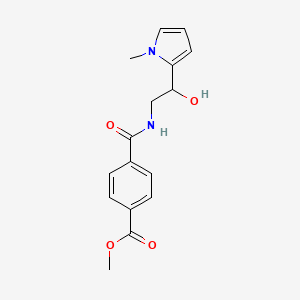 methyl 4-((2-hydroxy-2-(1-methyl-1H-pyrrol-2-yl)ethyl)carbamoyl)benzoate