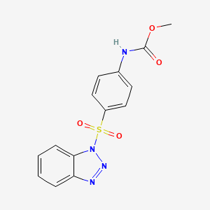 methyl N-[4-(benzotriazol-1-ylsulfonyl)phenyl]carbamate