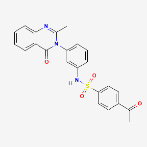 4-acetyl-N-(3-(2-methyl-4-oxoquinazolin-3(4H)-yl)phenyl)benzenesulfonamide