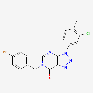 6-(4-bromobenzyl)-3-(3-chloro-4-methylphenyl)-3H-[1,2,3]triazolo[4,5-d]pyrimidin-7(6H)-one